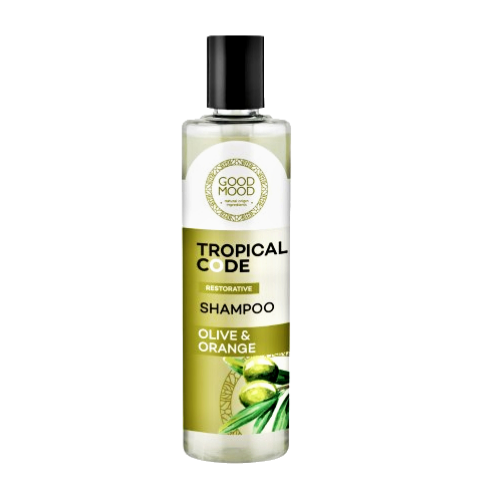 Fotografie Good Mood Tropical Code Obnovující šampon "Olivy a pomeranč" 280 ml